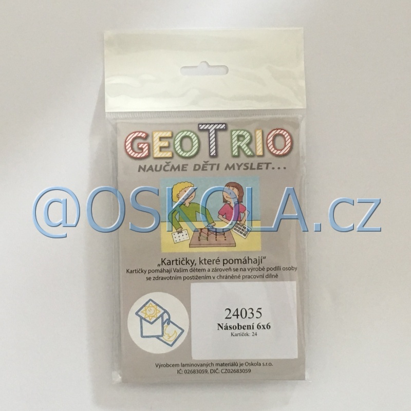 Násobení 6x6 - předloha GeoTrio