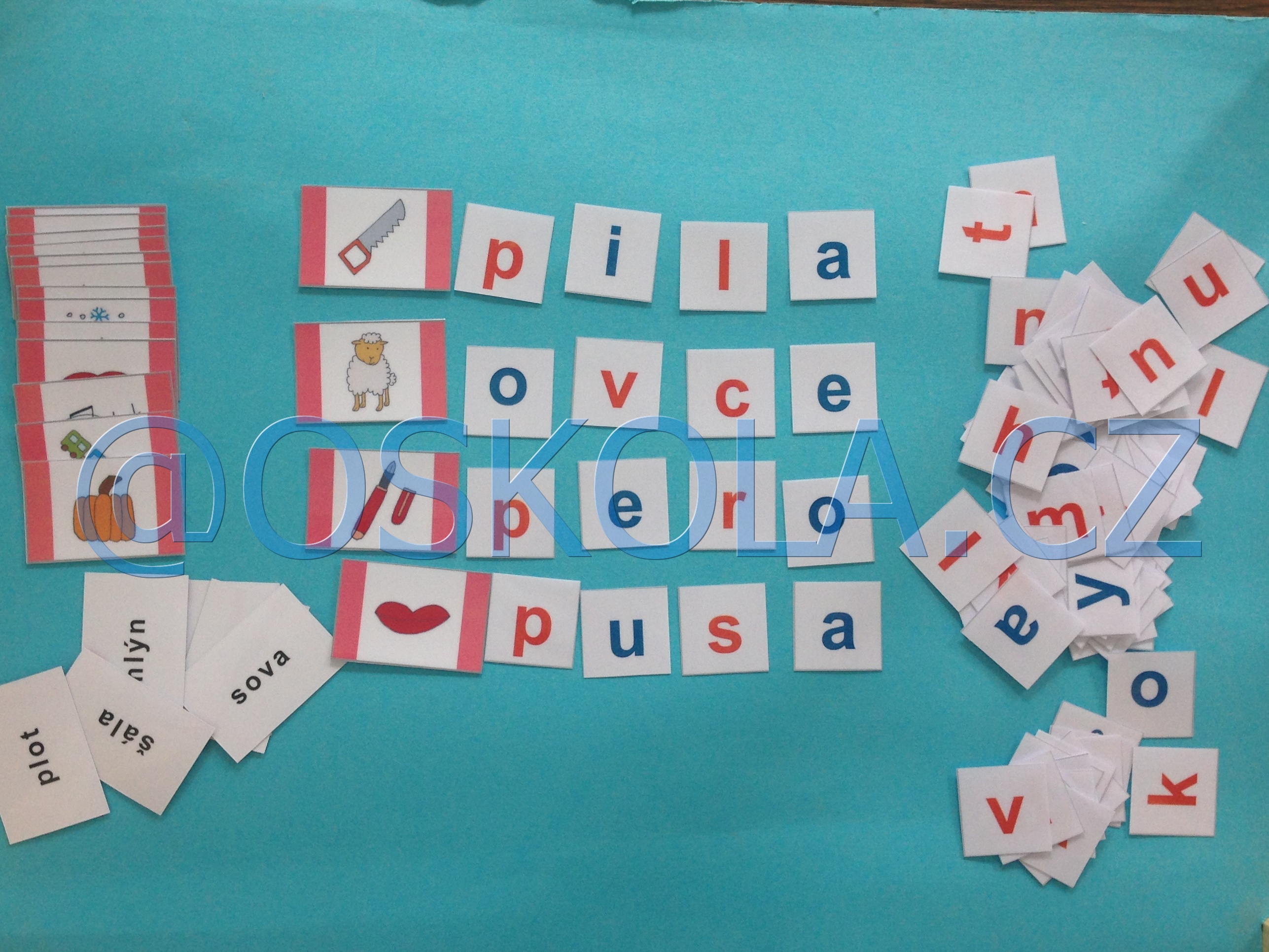 Montessori - Skládání slov 3
